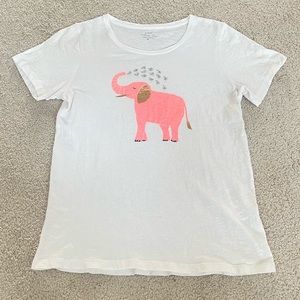 J. Crew Pink Elephant Tee - M